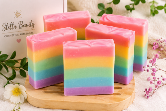 🌈 Jabón multicolor artesanal