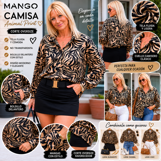 ❤️‍🔥 Camisa Savage Chic MNG ❤️‍🔥 *Precio ganga por Liquidación*